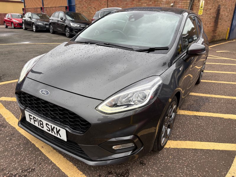 Grey Ford Fiesta 1.0T EcoBoost ST-Line Hatchback 3dr Petrol Manual Euro 6 s/s 125 ps