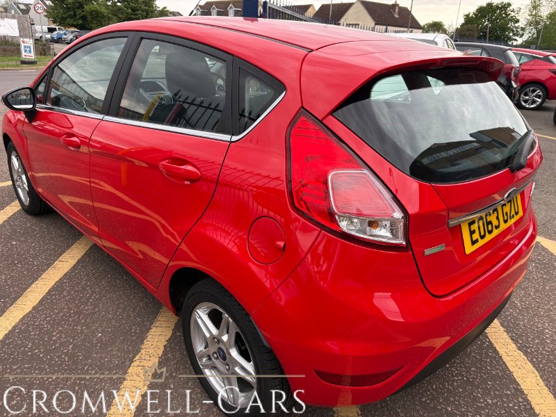 Red Ford Fiesta 63 plate 1.0T EcoBoost Zetec Hatchback 5 Door 100 ps