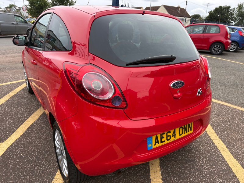 Red 2014 Ford Ka 1.2 Zetec Hatchback 3dr Petrol Manual Euro 5 s/s 69 ps in St. Neots