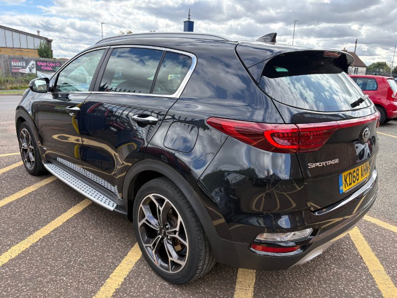 Black Kia Sportage 2.0 CRDi EcoDyn GT-Line S SUV 5dr Diesel Automatic AWD Euro 6 182 bhp