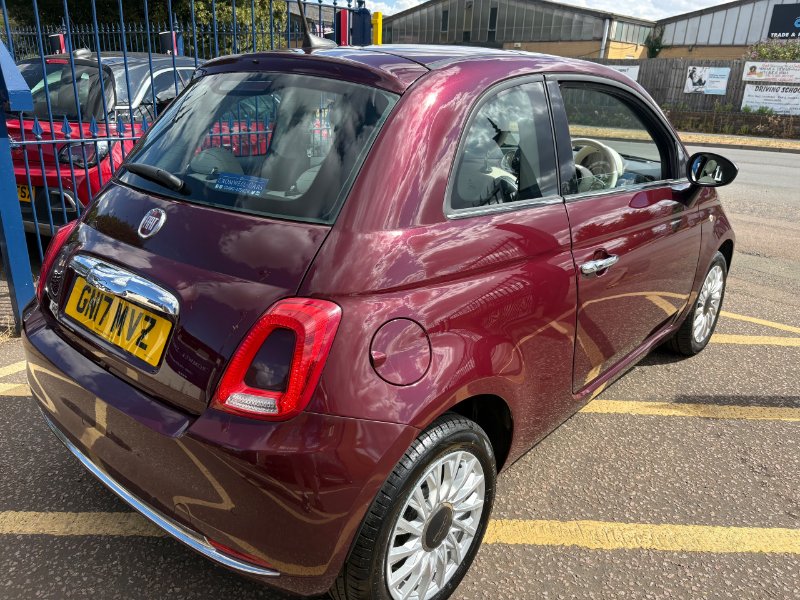 2017 Fiat 500 Hatchback 1.2 Lounge Hatchback 3dr Petrol Manual Euro 6 s/s 69 bhp