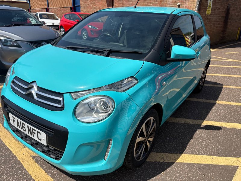Blue Citroen C1 1.2 PureTech Flair Hatchback 3dr Petrol Manual Euro 6 82 ps